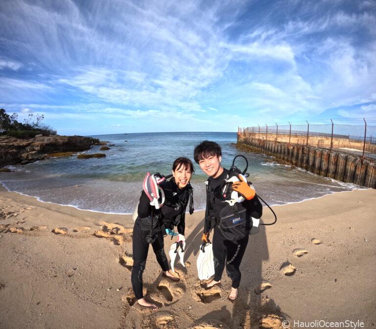 Read more about the article ハワイハネムーンにおすすめ!西オアフの海で体験ダイビング