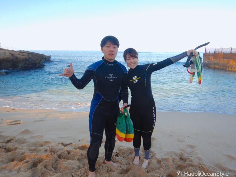 Read more about the article ハワイハネムーンは西オアフで貸切りシュノーケリング!