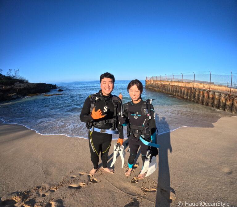 Read more about the article カップルで体験ダイビング!西オアフの海を体感!
