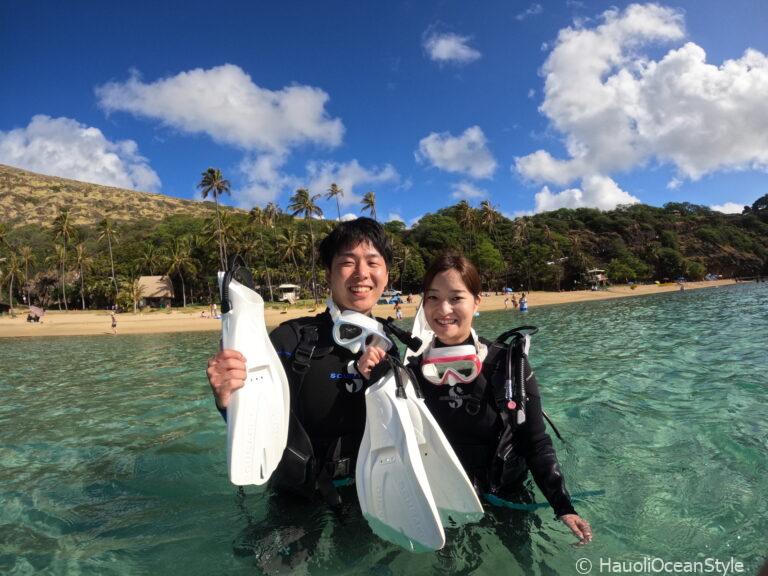 Read more about the article ハナウマ湾で初めてのダイビングに挑戦!