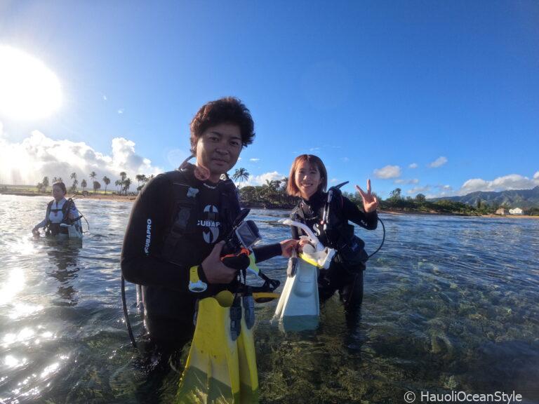 Read more about the article 夏しか潜れないレアなポイント!ノースショアでダイビング!