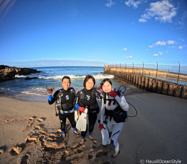 Read more about the article 西オアフの海で親子ダイビング!
