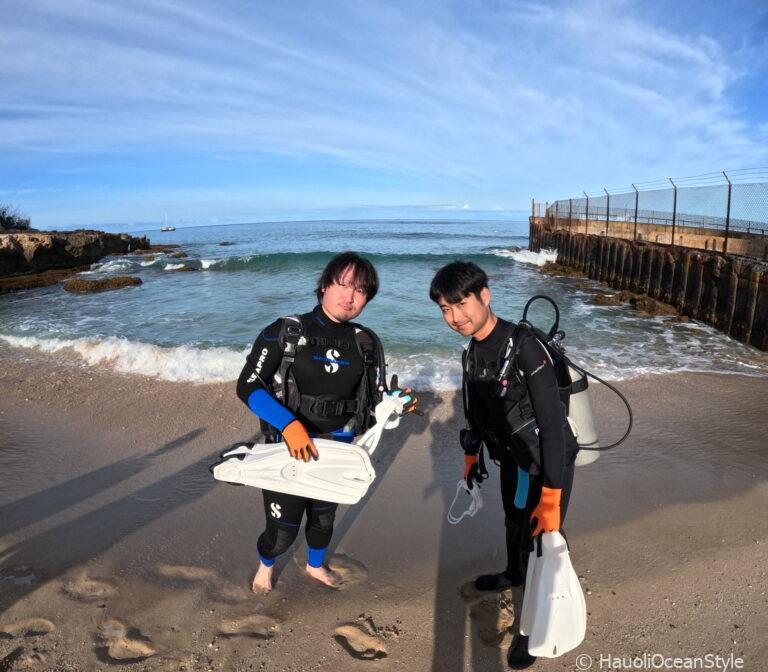 Read more about the article 初ハワイは西オアフの海で体験ダイビング!