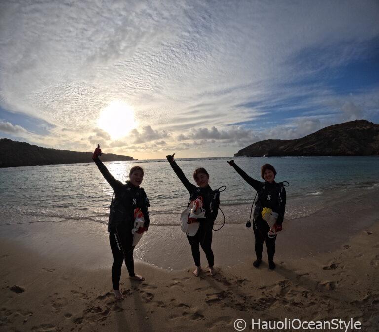 Read more about the article ハワイ女子旅はハナウマ湾で体験ダイビング!