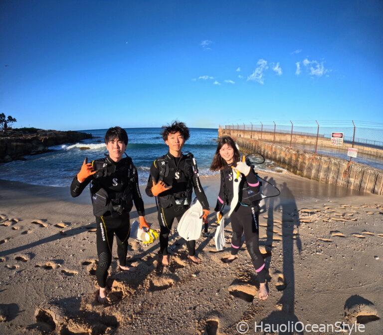 Read more about the article ハワイ卒業旅行は西オアフの海で体験ダイビング!