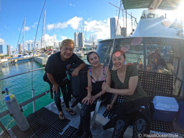 Read more about the article お友達グループで貸切り!ワイキキ沖でファンダイビング!