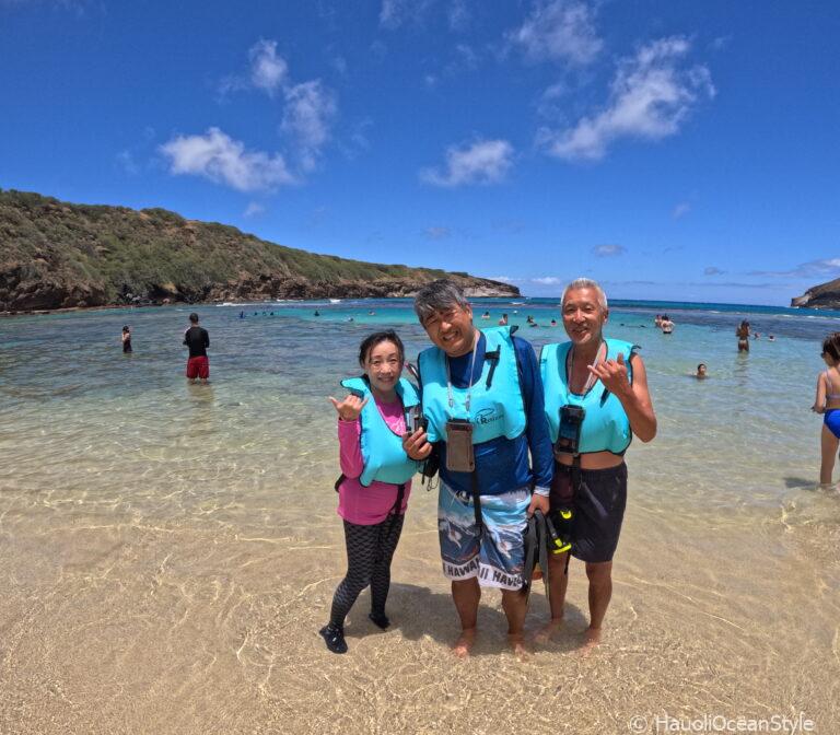 Read more about the article シニア世代も安全に楽しめる!貸切りハナウマ湾シュノーケリングツアー