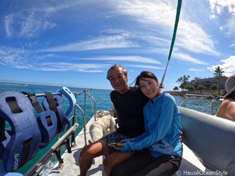 Read more about the article ウミガメ三昧!ワイキキ沖・ボートシュノーケリング!