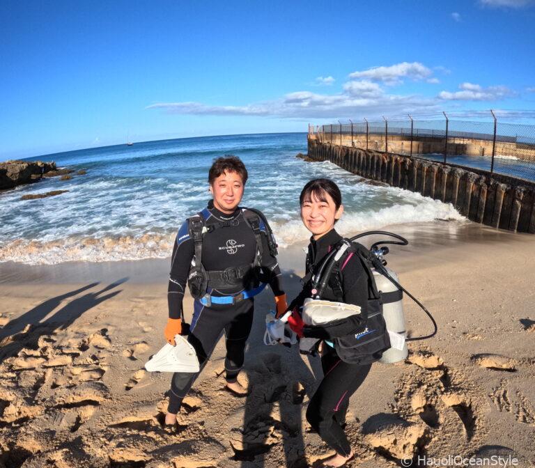 Read more about the article 西オアフの海でライセンス保持者と体験ダイバーが一緒に潜れるミックスダイビング!