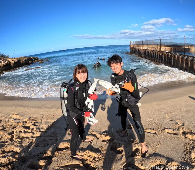 Read more about the article ハワイに来たら西オアフの海で体験ダイビングに挑戦!