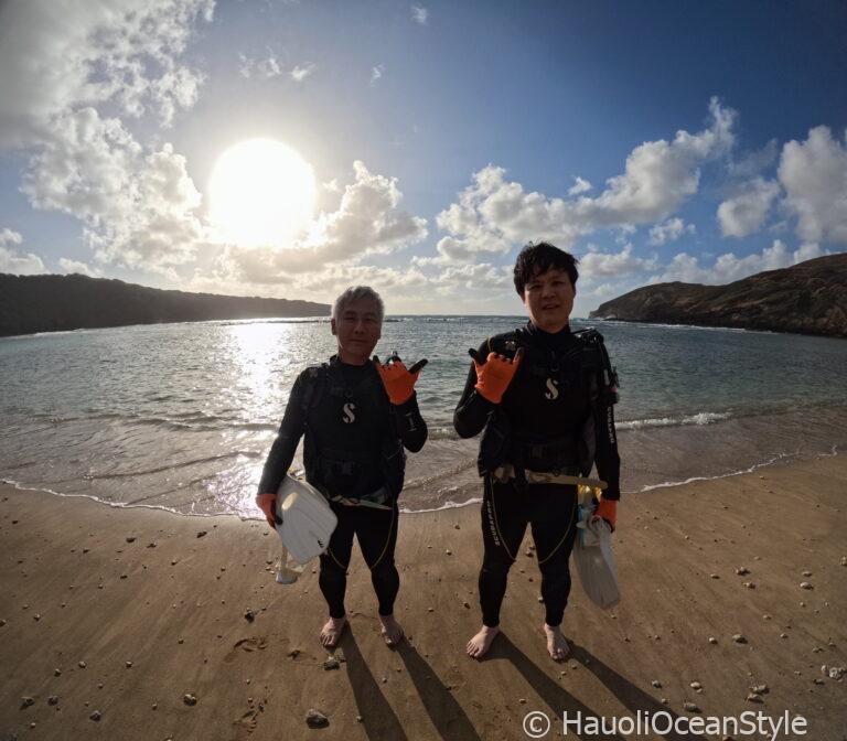 Read more about the article 久々のハワイダイビングはハナウマ湾でリフレッシュダイビング!
