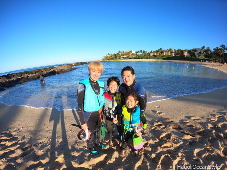 Read more about the article お子様の初シュノーケリングは西オアフの海で!