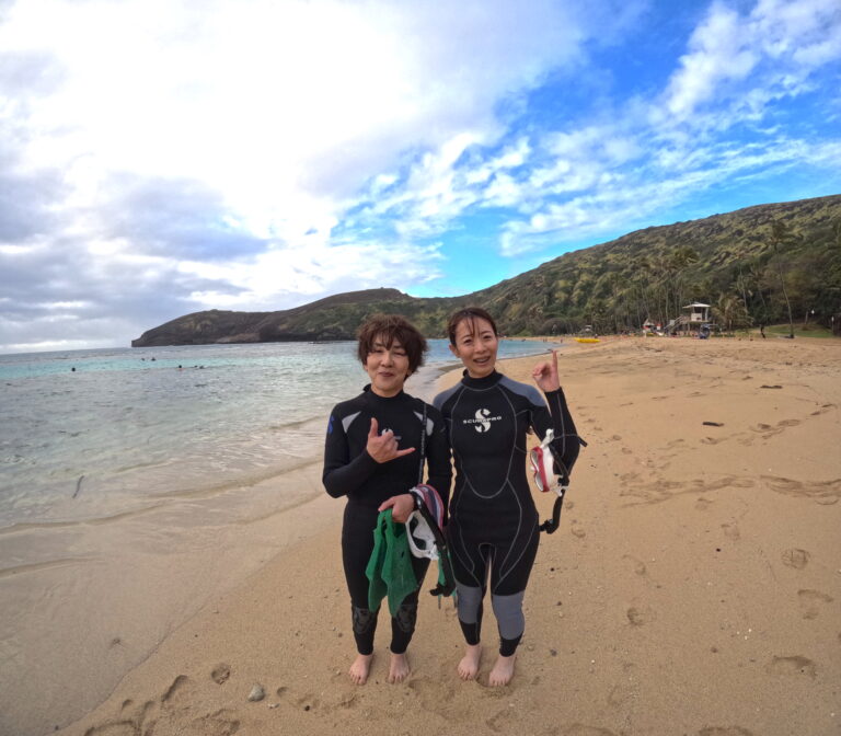 Read more about the article 初ハワイはハナウマ湾でシュノーケリング体験！